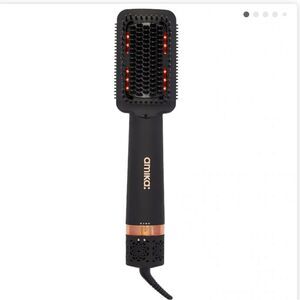 Amika double agent 2-in-1 blow dryer straightening brush New with tags